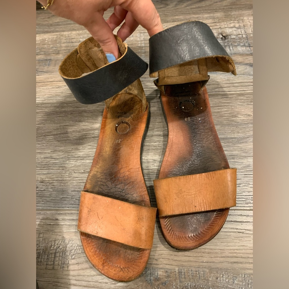 Leather sandals purchased in Barcelona